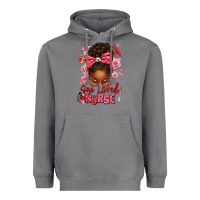 Storm one loved nurse afro messy bun Heavyweight Hoodie - texasbilliewilder