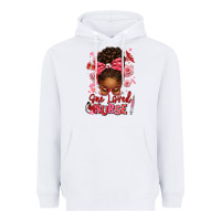 White one loved nurse afro messy bun Heavyweight Hoodie - texasbilliewilder