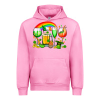 Fuchsia Pink wine glasses st. patricks Urban Hoodie - OliviaCreatesArt