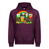 Mauve Wine wine glasses st. patricks Urban Hoodie - OliviaCreatesArt