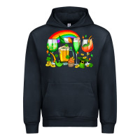 Navy wine glasses st. patricks Urban Hoodie - OliviaCreatesArt