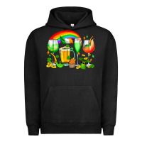 Pigment Black wine glasses st. patricks Urban Hoodie - OliviaCreatesArt