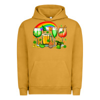 Pigment Peanut Butter wine glasses st. patricks Urban Hoodie - OliviaCreatesArt