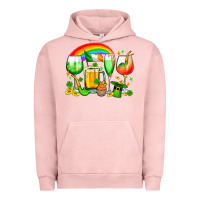 Pigment Salmon wine glasses st. patricks Urban Hoodie - OliviaCreatesArt