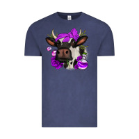 Vintage Denim halloween roses cow Vintage Tee - Jasminsmagicworld