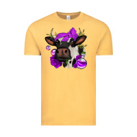 Vintage Mustard halloween roses cow Vintage Tee - Jasminsmagicworld
