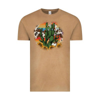 Vintage Camel cowhide aztec sunflowers cactus Vintage Tee - AdoDesignShop