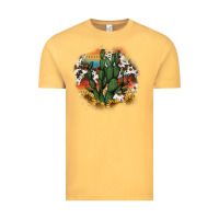 Vintage Mustard cowhide aztec sunflowers cactus Vintage Tee - AdoDesignShop