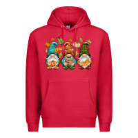 Cardinal Fall gnomes Premium Hoodie - NancyCooperArtShop