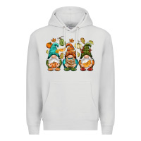 Dove Grey Fall gnomes Premium Hoodie - NancyCooperArtShop