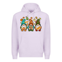 Lilac Fall gnomes Premium Hoodie - NancyCooperArtShop