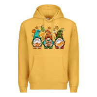 Mustard Fall gnomes Premium Hoodie - NancyCooperArtShop