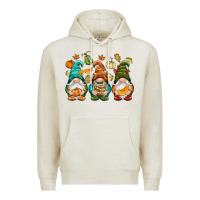 Oatmeal Heather Fall gnomes Premium Hoodie - NancyCooperArtShop