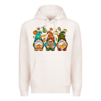 Pale Pink Fall gnomes Premium Hoodie - NancyCooperArtShop