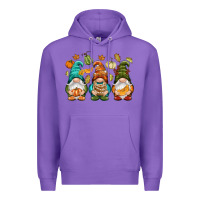 Purple Fall gnomes Premium Hoodie - NancyCooperArtShop