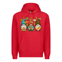 Red Fall gnomes Premium Hoodie - NancyCooperArtShop