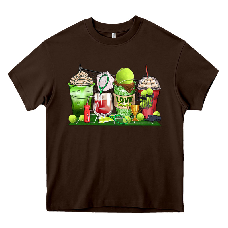Tennis Coffee Cups Heavy Core Tee by Zillion Design Studio | Teevron