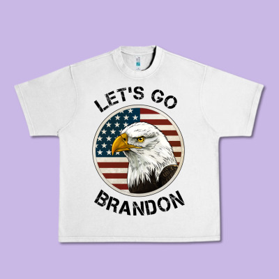 Lets Go Brandon American Bald Eagle Urban Heavy Tee Designed By Jasminsmagicworld