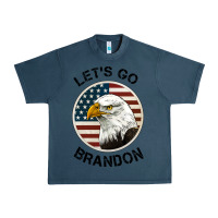 Midnight Navy Lets Go Brandon American Bald Eagle Urban Heavy Tee - Jasminsmagicworld