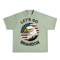 Oil Green Lets Go Brandon American Bald Eagle Urban Heavy Tee - Jasminsmagicworld