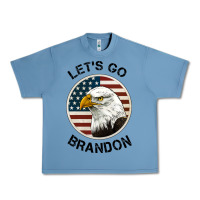 Pebble Blue Lets Go Brandon American Bald Eagle Urban Heavy Tee - Jasminsmagicworld