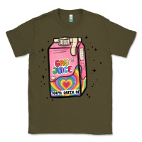 Army Green gay juice Classic Tee - MaliasSmallBusiness