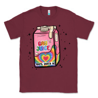 Burgundy gay juice Classic Tee - MaliasSmallBusiness