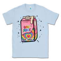 Dusty Blue gay juice Classic Tee - MaliasSmallBusiness