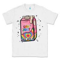 White gay juice Classic Tee - MaliasSmallBusiness