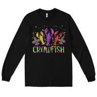 Black my favorite season is crawfish Long Sleeve Tee - MaliasSmallBusiness
