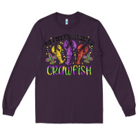 Plum my favorite season is crawfish Long Sleeve Tee - MaliasSmallBusiness