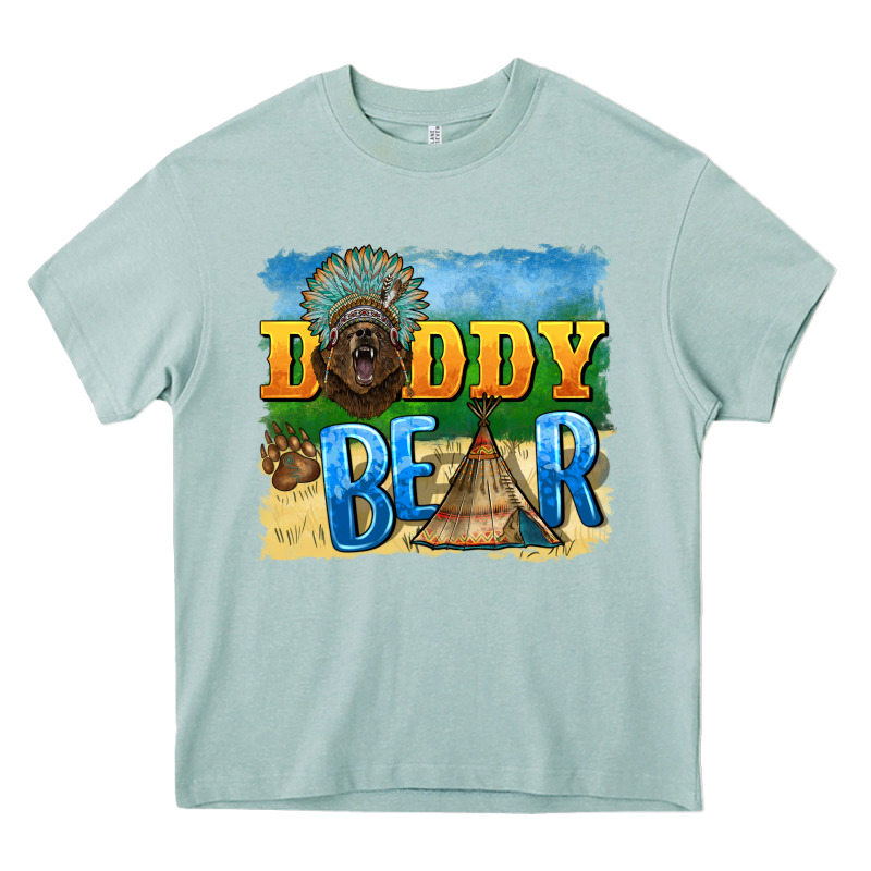 Daddy Bear Native Heavy Core Tee by BarkalooDesign | Teevron