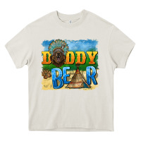 Cream daddy bear native Heavy Core Tee - BarkalooDesign