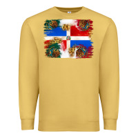 Antique Gold Mexican and Puerto Rico Flag Premium Sweatshirt - texasbilliewilder
