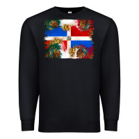 Black Mexican and Puerto Rico Flag Premium Sweatshirt - texasbilliewilder