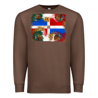 Chestnut Mexican and Puerto Rico Flag Premium Sweatshirt - texasbilliewilder