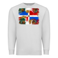 Dove Grey Mexican and Puerto Rico Flag Premium Sweatshirt - texasbilliewilder