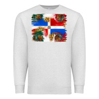 Oatmeal Heather Mexican and Puerto Rico Flag Premium Sweatshirt - texasbilliewilder