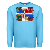 Ocean Blue Mexican and Puerto Rico Flag Premium Sweatshirt - texasbilliewilder