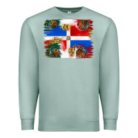Seafoam Mexican and Puerto Rico Flag Premium Sweatshirt - texasbilliewilder