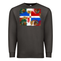 Smoke Mexican and Puerto Rico Flag Premium Sweatshirt - texasbilliewilder