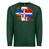 Sports Green Mexican and Puerto Rico Flag Premium Sweatshirt - texasbilliewilder
