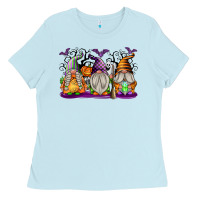 Baby Blue Halloween Gnomes Ladies Tee - texasbilliewilder