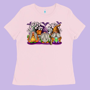 Halloween Gnomes Ladies Tee Designed By Texasbilliewilder