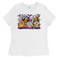 White Halloween Gnomes Ladies Tee - texasbilliewilder