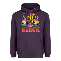 Plum Salty beach Heavyweight Hoodie - NancyCooperArtShop