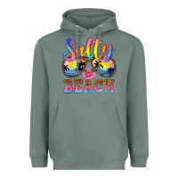 Sage Salty beach Heavyweight Hoodie - NancyCooperArtShop
