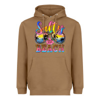 Toasted Coconut Salty beach Heavyweight Hoodie - NancyCooperArtShop