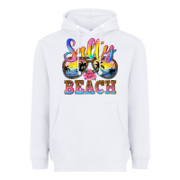 White Salty beach Heavyweight Hoodie - NancyCooperArtShop
