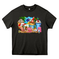 Asphalt travel coffee cups Heavy Core Tee - Zillion Design Studio